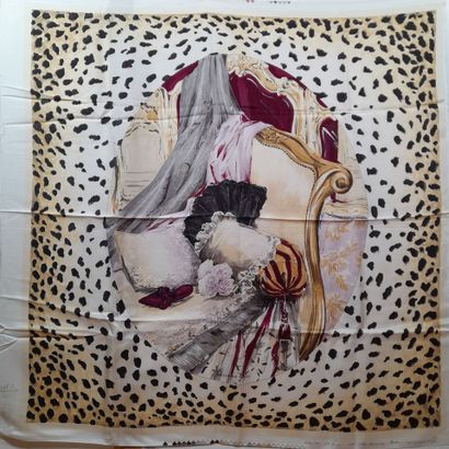 CHRISTIAN DIOR, PARIS.
Print proof of a silk...