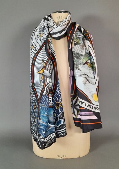 BURBERRY ENGLAND, LONDON.
Silk twill scarf...