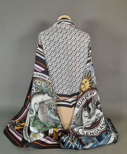 BURBERRY ENGLAND, LONDON.
Silk twill scarf...