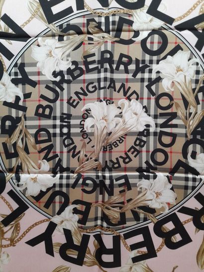 BURBERRY ENGLAND, LONDON.
Silk twill scarf...