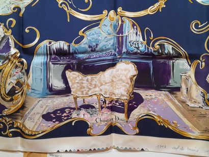 CHRISTIAN DIOR, PARIS.
Print proof of a silk...