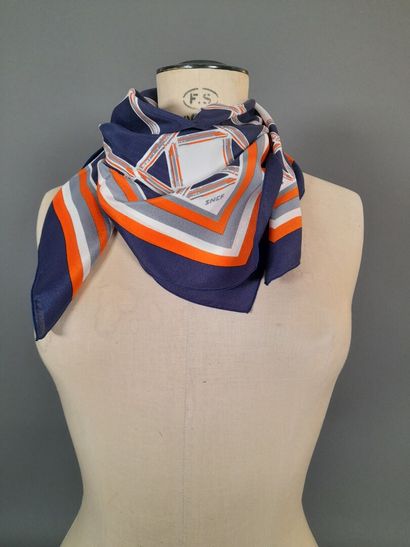 ANDRE CLAUDE CANOVA for SNCF.
Silk square...