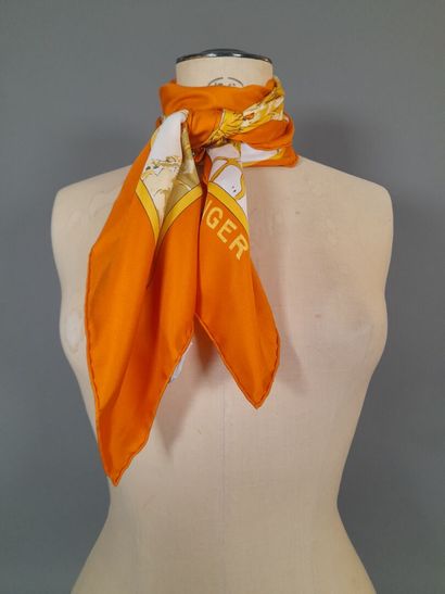 CHAMPAGNE TAITTINGER.
Silk twill square decorated...