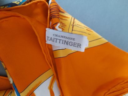 CHAMPAGNE TAITTINGER.
Silk twill square decorated...