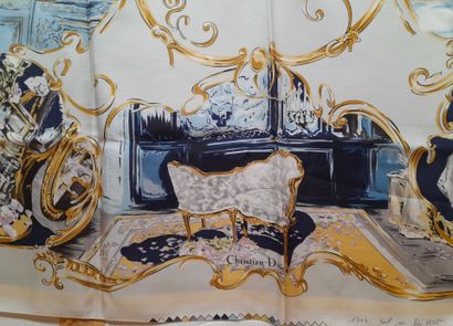 CHRISTIAN DIOR, PARIS.
Print proof of a silk...