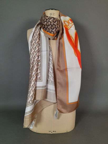 BURBERRY ENGLAND, LONDON.
Silk twill scarf...