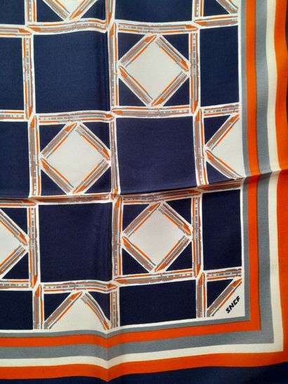 ANDRE CLAUDE CANOVA for SNCF.
Silk square...