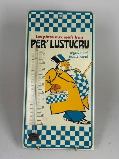 PER' LUSTUCRU.
Rectangular thermometer plate...
