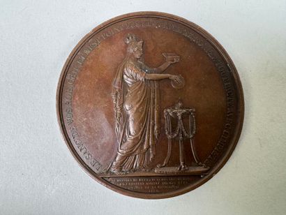 Lot of 4 bronze medals.
19th century.
D....