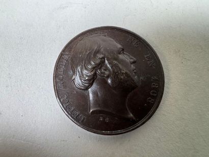Lot of 10 medals in bronze or metal.
19th...