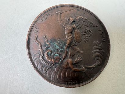 Lot of 8 bronze medals.
19th century.
D....