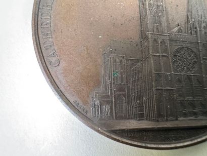 Lot of 4 bronze medals.
19th century.
D....