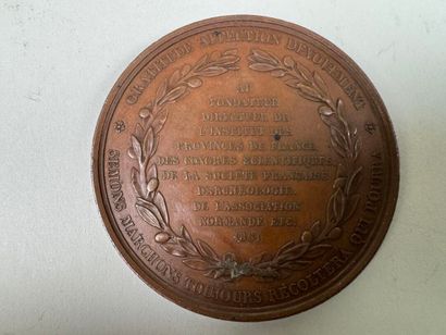 Lot of 5 bronze medals.
19th century.
D....