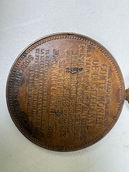 Lot of 6 bronze medals.
19th century.
D....
