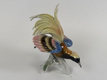 Polychrome porcelain subject decorated with...