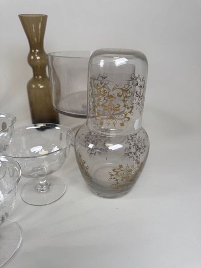 Important lot of glass and crystal, some...