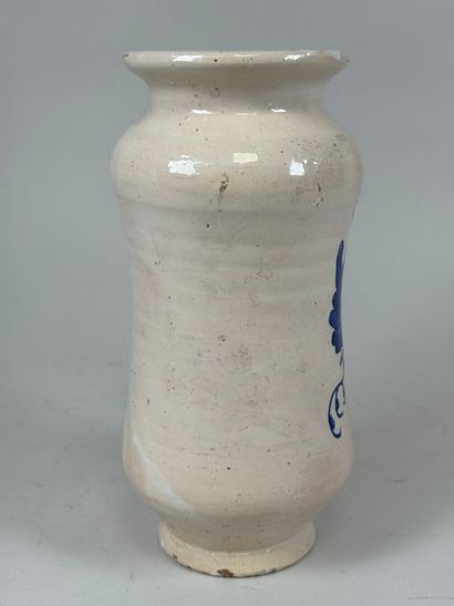 TALAVERA, Spain. 
Glazed earthenware Albarello...