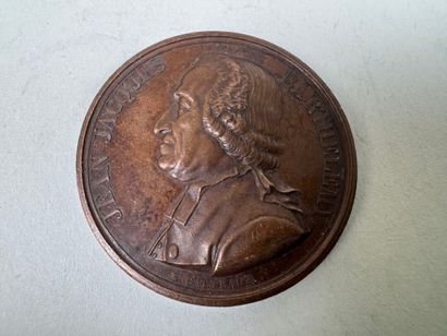 Lot of 7 bronze medals.
19th century.
D....