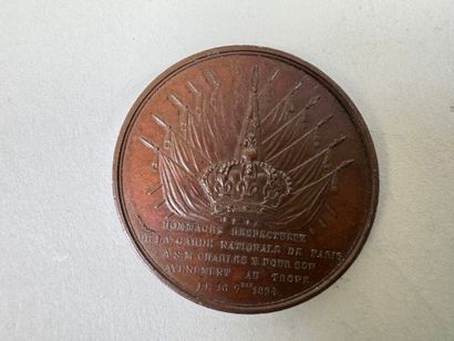Lot of 5 bronze medals.
19th century.
D....