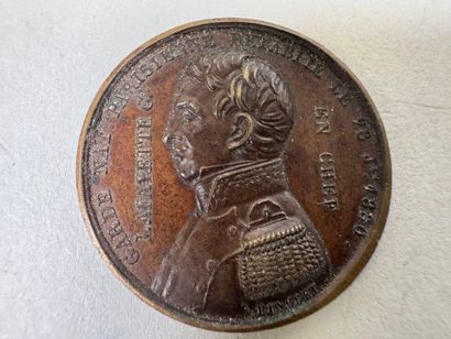 Lot of 10 medals in bronze or metal.
19th...