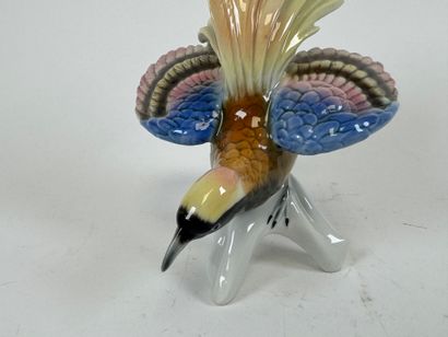 Polychrome porcelain subject decorated with...