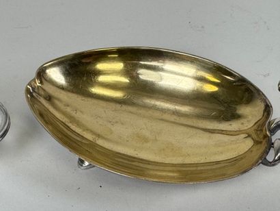 CHRISTOFLE .
Silver-plated butter dish and...
