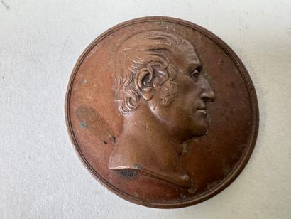 Lot of 5 bronze medals.
19th century.
D....