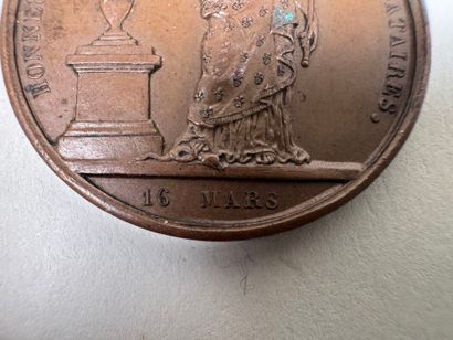 Lot of 8 bronze medals.
19th century.
D....