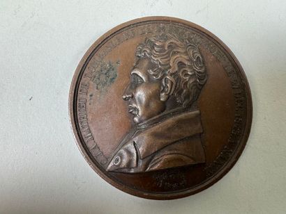 Lot of 5 bronze medals.
19th century.
D....