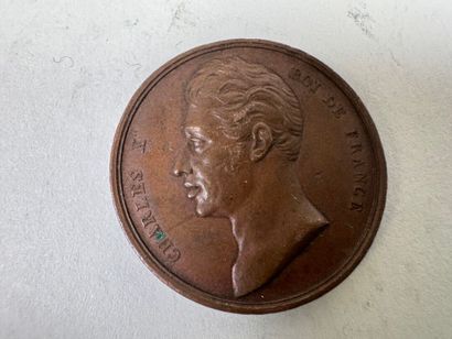 Lot of 5 bronze medals.
19th century.
D....