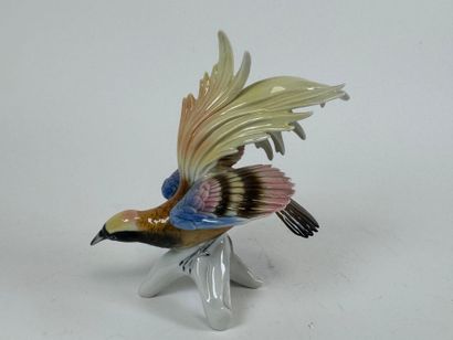 Polychrome porcelain subject decorated with...