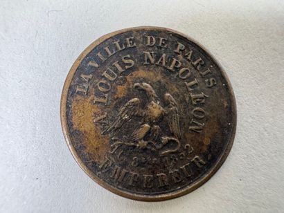 Lot of 10 medals in bronze or metal.
19th...
