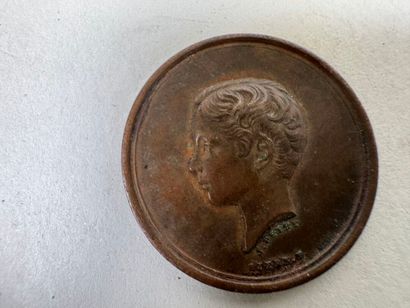Lot of 10 medals in bronze or metal.
19th...