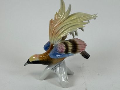 Polychrome porcelain subject decorated with...