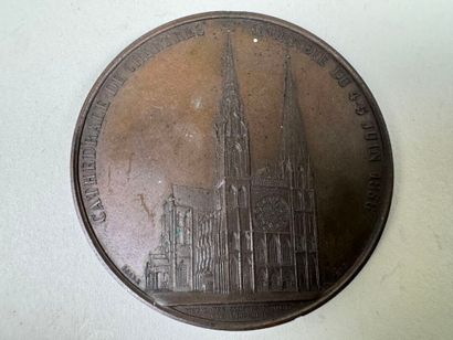 Lot of 4 bronze medals.
19th century.
D....