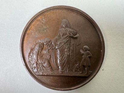 Lot of 8 bronze medals.
19th century.
D....