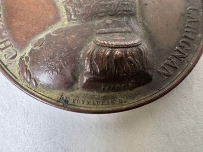 Lot of 7 bronze medals.
19th century.
D....