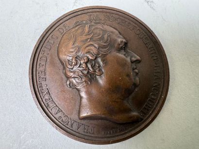 Lot of 7 bronze medals.
19th century.
D....