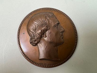 Lot of 5 bronze medals.
19th century.
D....