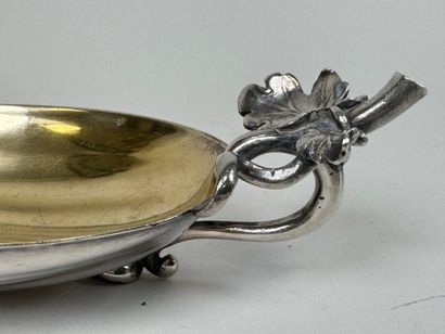CHRISTOFLE .
Silver-plated butter dish and...