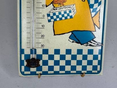 PER' LUSTUCRU.
Rectangular thermometer plate...
