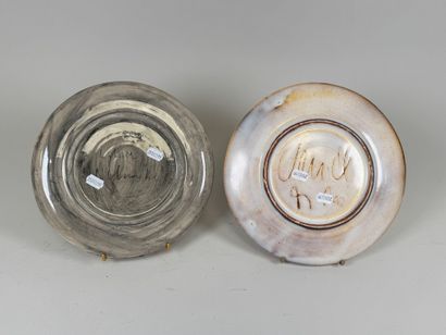 VALLAURIS and others.
Two polychrome ceramic...