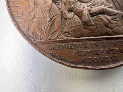 Lot of 4 bronze medals.
19th century.
D....