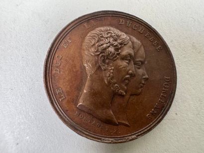 Lot of 10 medals in bronze or metal.
19th...