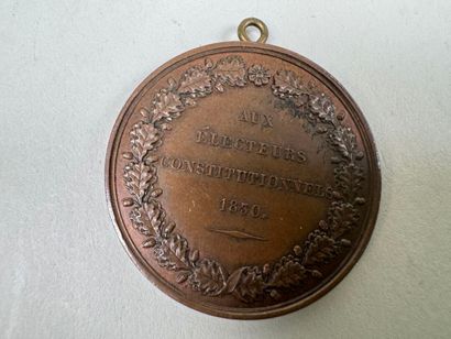 Lot of 8 bronze medals.
19th century.
D....