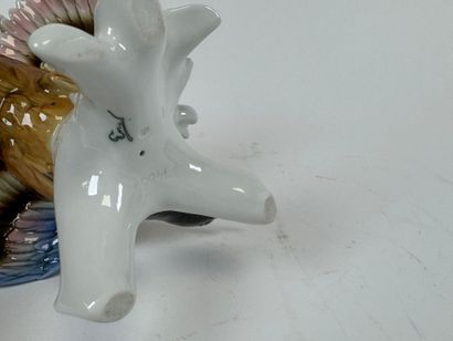 Polychrome porcelain subject decorated with...