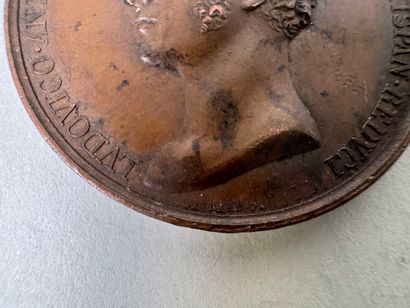 Lot of 5 bronze medals.
19th century.
D....