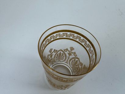 SAINT LOUIS. 
Crystal tumbler decorated with...