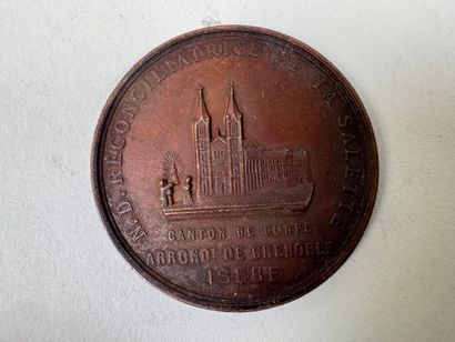 Lot of 4 bronze medals.
19th century.
D....
