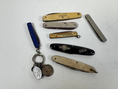 Collection of 7 advertising knives.
L. 8...